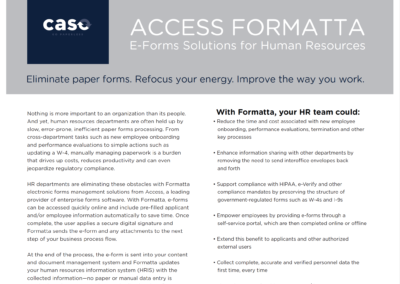 eForms Solutions for Human Resources
