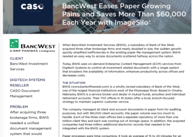 BancWest Investment Services Case Study