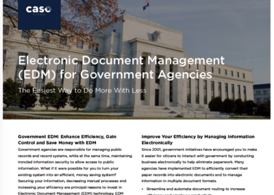Electronic Document Management (EDM) for Government Agencies
