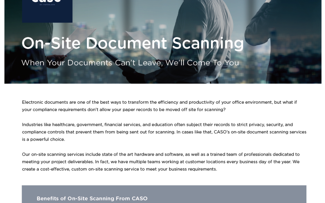 On-Site Document Scanning