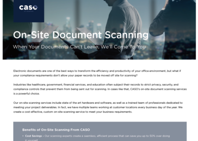 On-Site Document Scanning