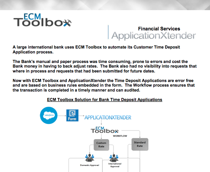 ECM Toolbox Workflow