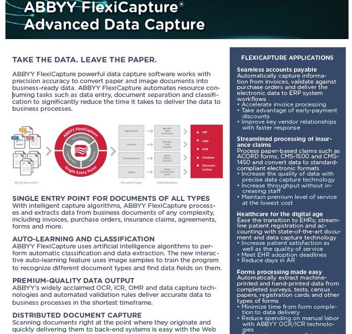 ABBYY Flexicapture Data Sheet