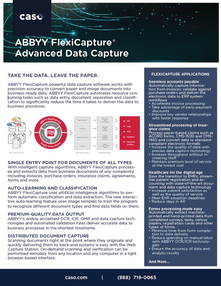 ABBYY for Invoices - CASO Document Management