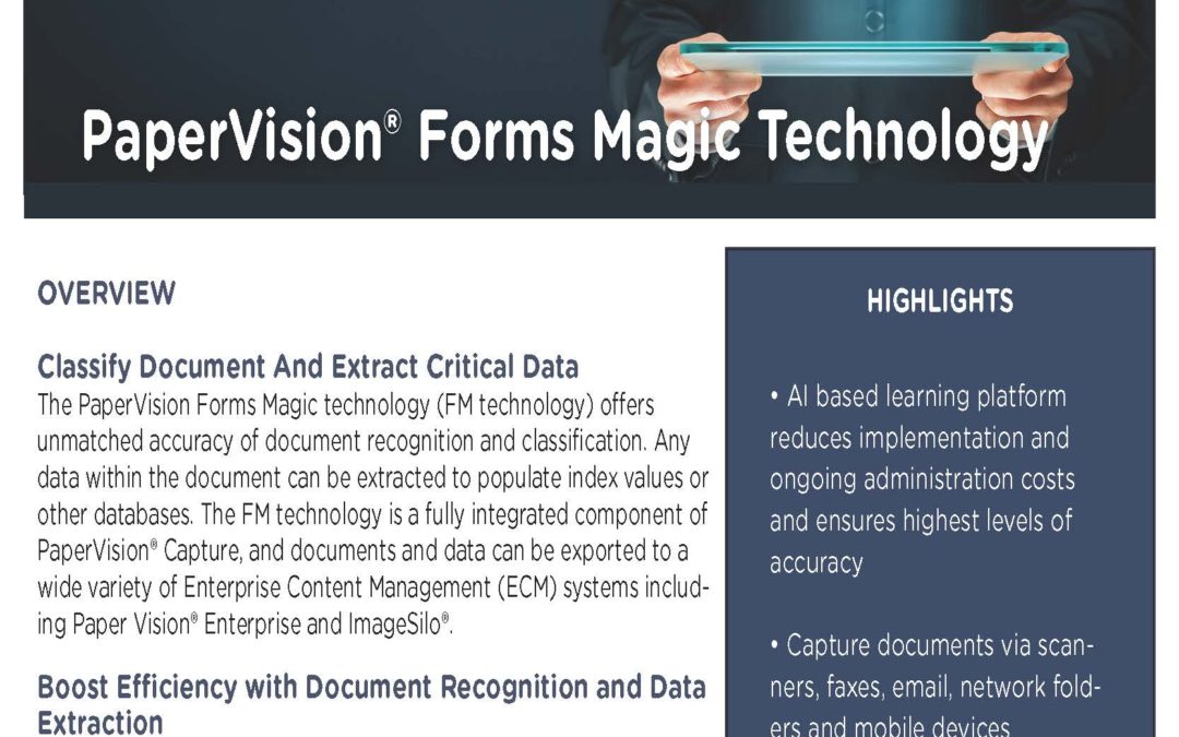PaperVision Capture – Forms Magic