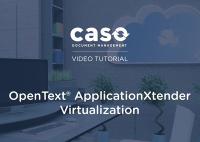 OpenText® ApplicationXtender Virtualization